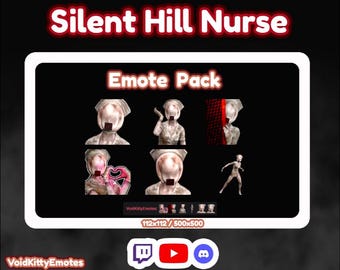 Silent Hill Emotes: Schwester | zucken | Zwietracht | youtube | Luftschlangen | Vtuber