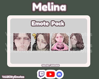 Melina Emote Paket | Elden Ring | zucken | Zwietracht | youtube | Luftschlangen | Vtuber