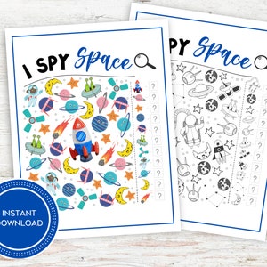 I Spy Space, Space Search and Find, Space Activities For Kids, Space Counting Worksheet, Space Birthday Party, Space Worksheets