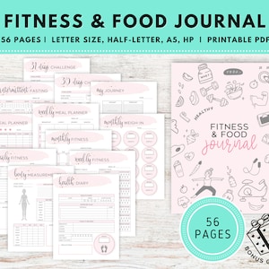 Gewichtsverliesplanner, fitnessplanner, gewichtsverliestracker, wellnessdagboek, gewoontetracker, maaltijdplanner, gewichtsverliesgrafiek
