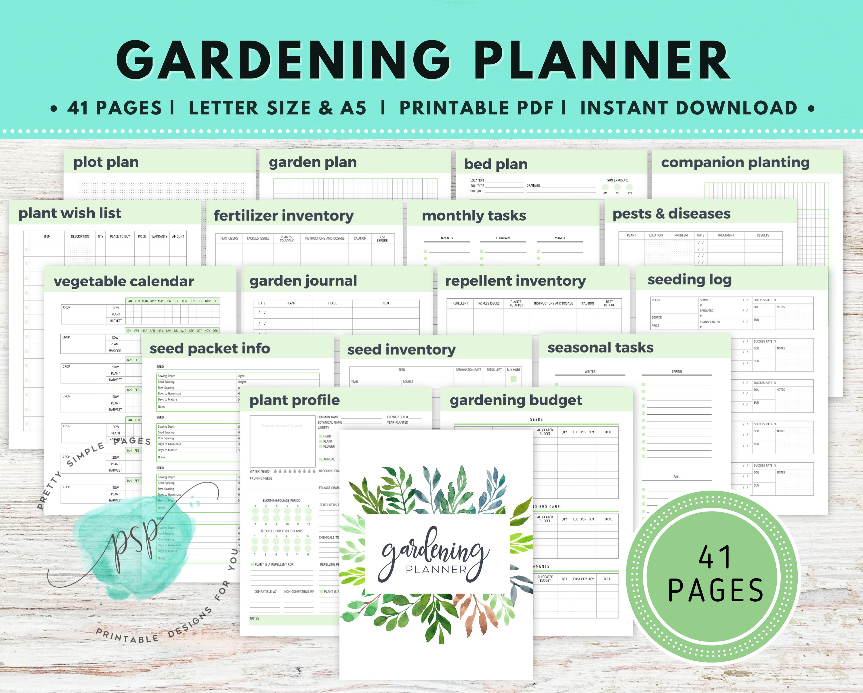 Free Garden Journal Printables - Green in Real Life