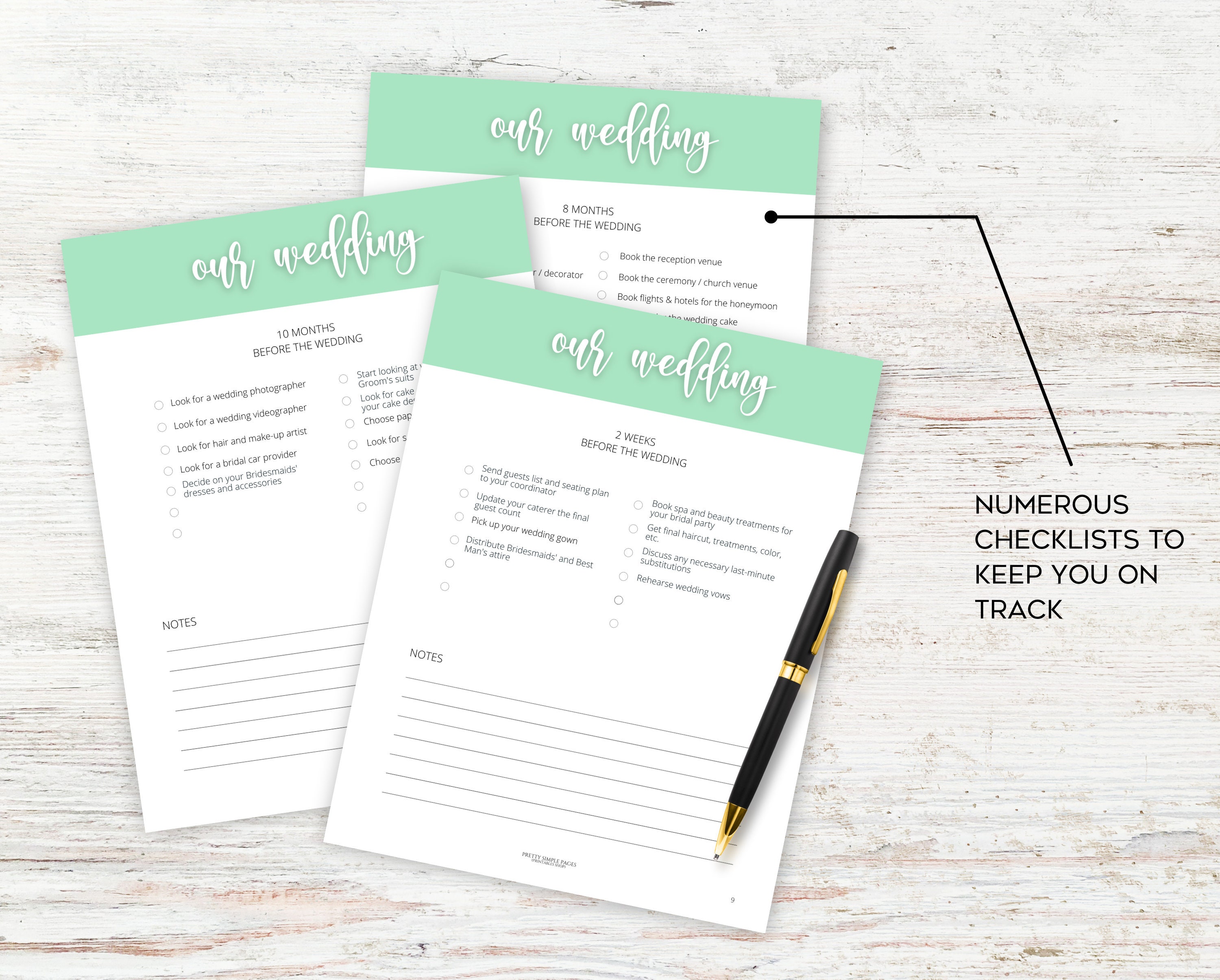 wedding planner printable wedding planner checklist wedding etsy