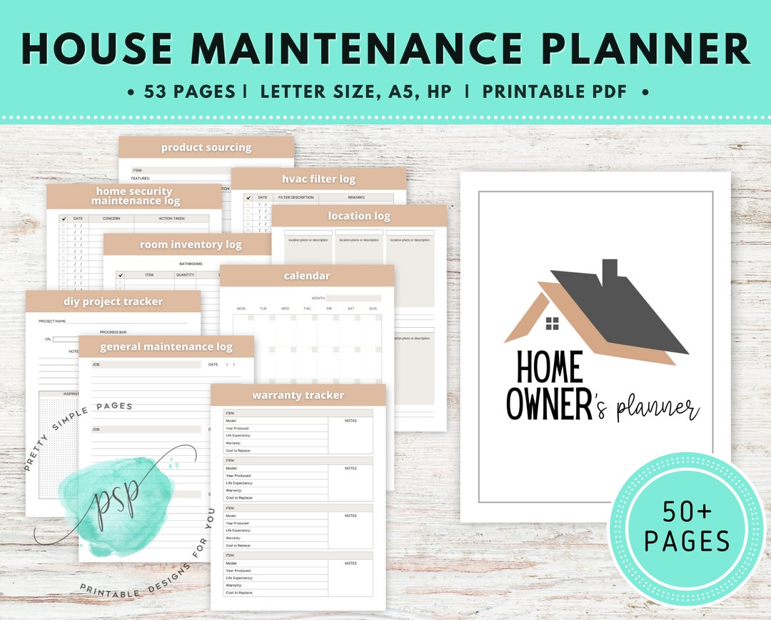 Ultimate Home Maintenance Planner, Home Maintenance Checklist, Home ...