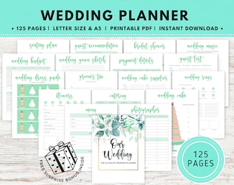 Wedding Planner Printable, Wedding Planner Checklist, Wedding Planning Binder, Wedding Planning Book, Wedding Planner PDF, Wedding Template