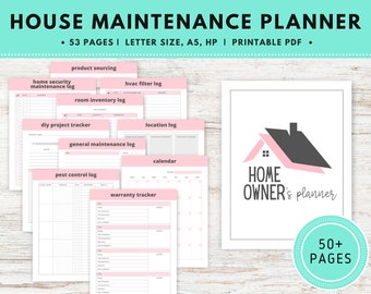 Ultimate Home Maintenance Planner, Home Maintenance Checklist, Home Management Planner, Home Maintenance Binder, Home Maintenance Printables