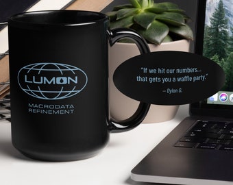 Dylan G. - Lumon Macrodata Refinement - Black Glossy Mug