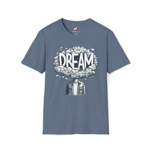 Dream T-Shirt – Surreal Cloud Head Graphic Tee – Vintage Aesthetic Shirt – Inspirational Streetwear