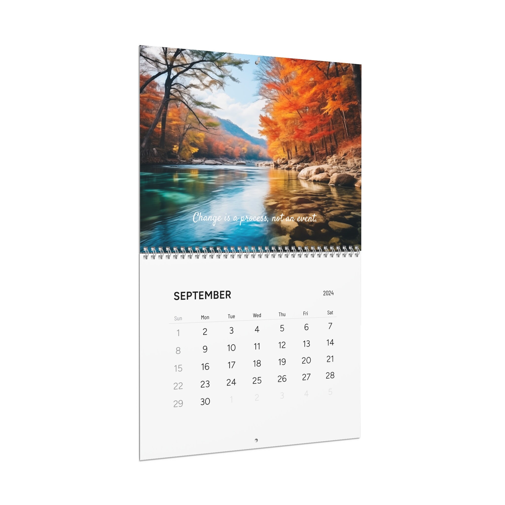 2024 Inspirational Quotes Wall Calendar Etsy