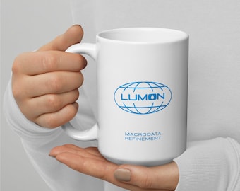 Lumon Macrodata Refinement White glossy mug