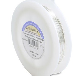 26 Gauge Silver Artistic Wire 1/4 lb Spool Bulk 26g Silver-Plated Craft Wire 26g Gold Wholesale 26g Silver Artistic Wire MRSP 19.00!!