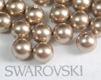 Swarovski 4mm Bronze Pearls (295) Wholesale SWAROVSKI Pearls - Bulk SWAROVSKI Pearls - Swarovski Pearl Strands