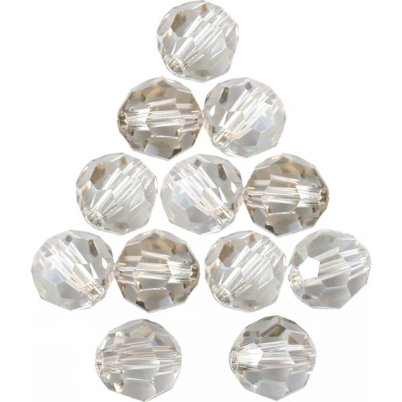 SWAROVSKI Silver Crystal スワロフスキー Swarovski 6mm Silver Shade Round Crystals 24/48/72/144 Pieces