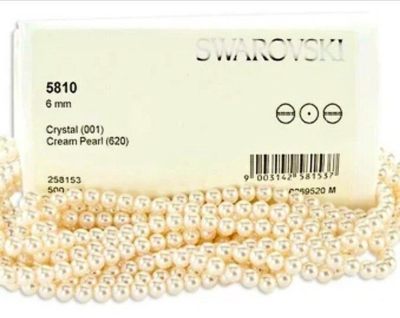 6MM Cream SWAROVSKI Pearls 620 Wholesale SWAROVSKI Pearls Bulk