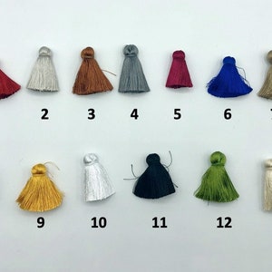 Silky Tassels Mala Tassels Jewelry Tassels Tiny Tassels for Earrings, Tassel Earrings