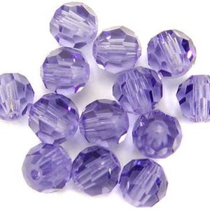 Swarovski Round 4mm Tanzanite Crystals 48/72/144 pieces - Tanzanite Swarovski Crystals