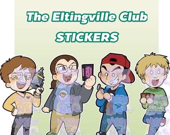 The Eltingville Club | Bill, Josh, Pete, Jerry | Holographic STICKERS