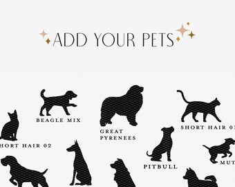 Tårtkronadesign | Lägg till hund- och kattsilhuettdesign