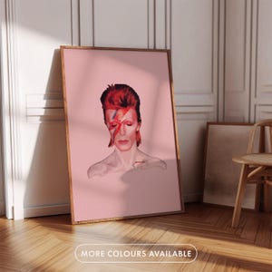 David Bowie / Stardust / Pittura d'arte digitale / A5 A4 A3 A2 / Stampa musicale / Stampa di testi / Arte indie / Poster di concerti