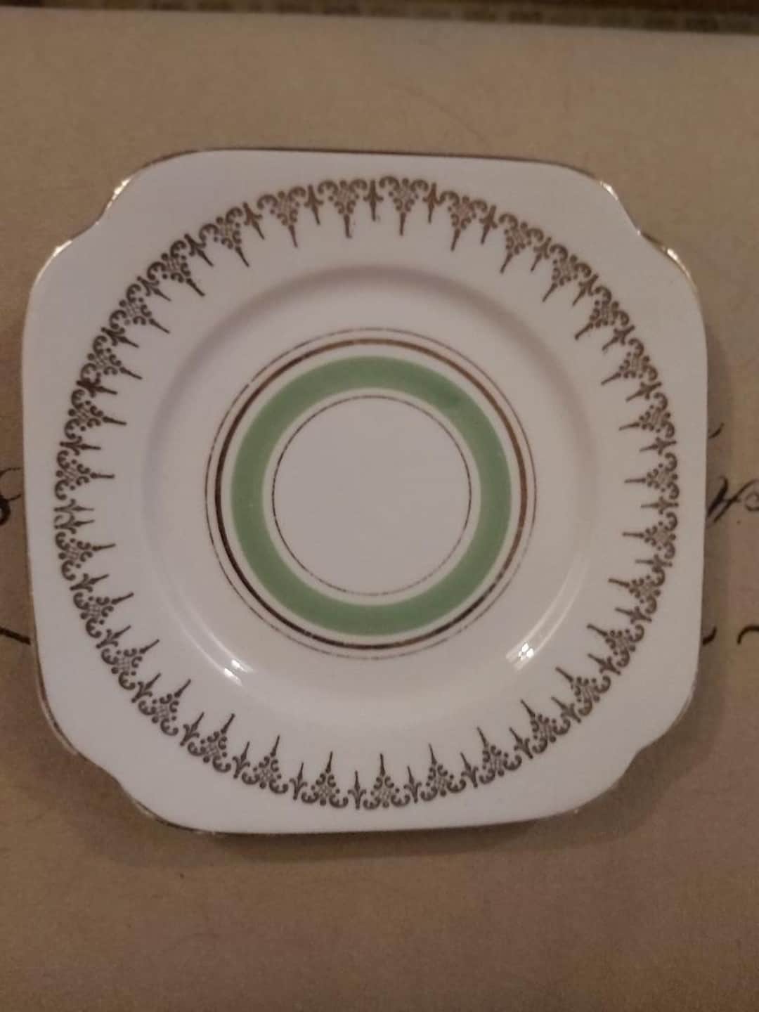 Four Roslyn Fine Bone China Tea Plates Etsy