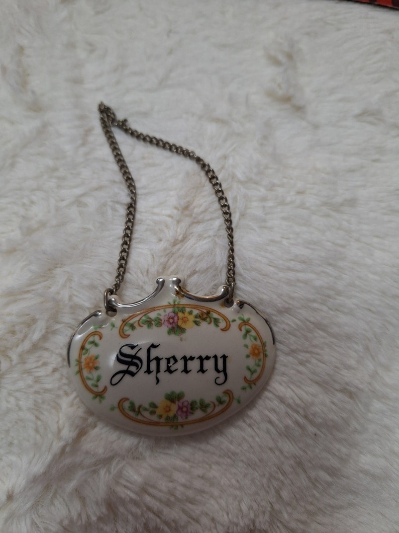 Vintage Sherry Decanter Label - Etsy