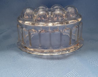 vintage glass jelly mould
