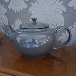 Le Creuset Tekanna Stengods Klassisk 1,3 l Kopp Flintgrå Utmärkt Skick