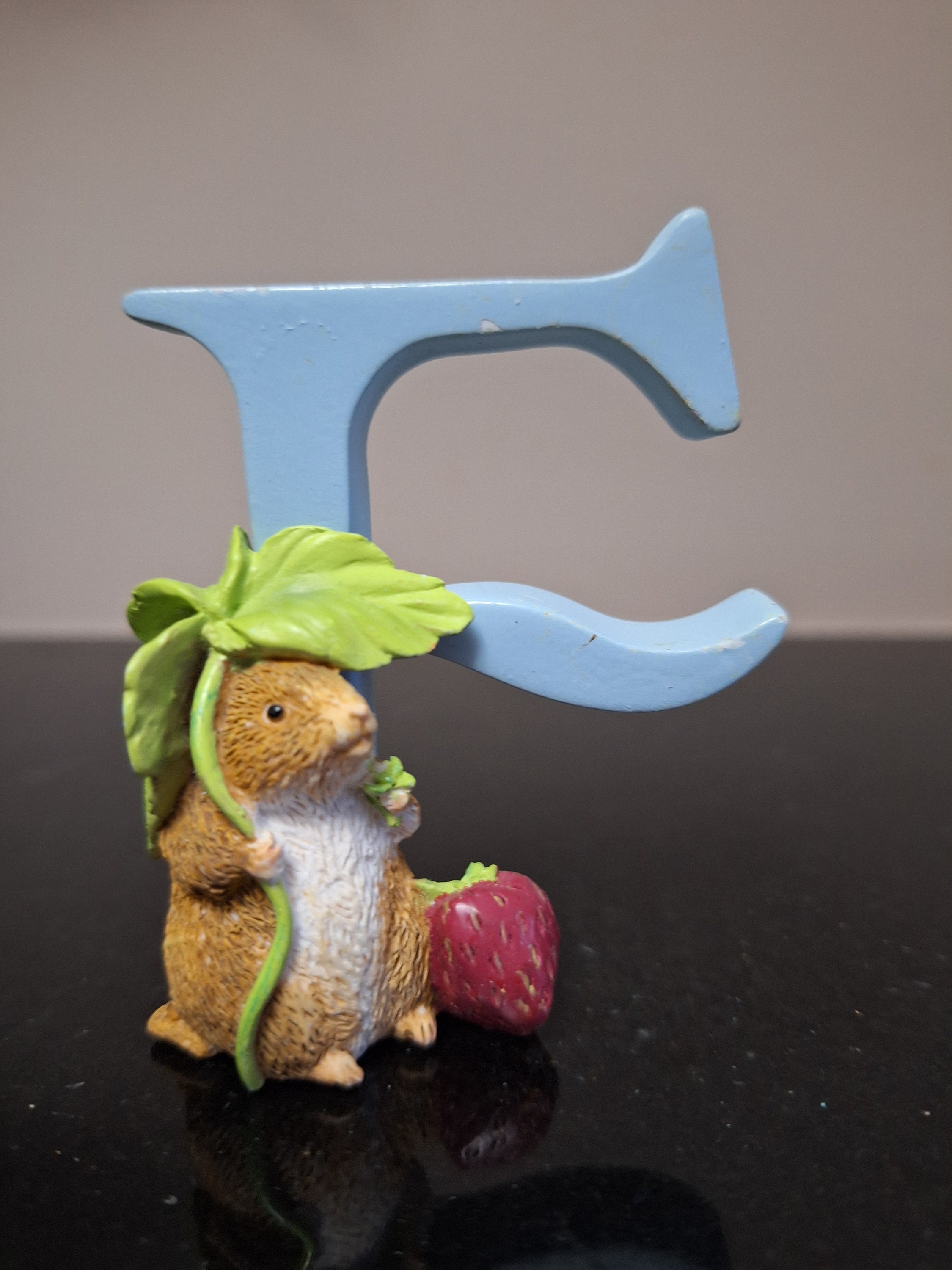 Enesco Peter Rabbit / Timmy Willie Alphabet Figurine Letter 'F' - Etsy