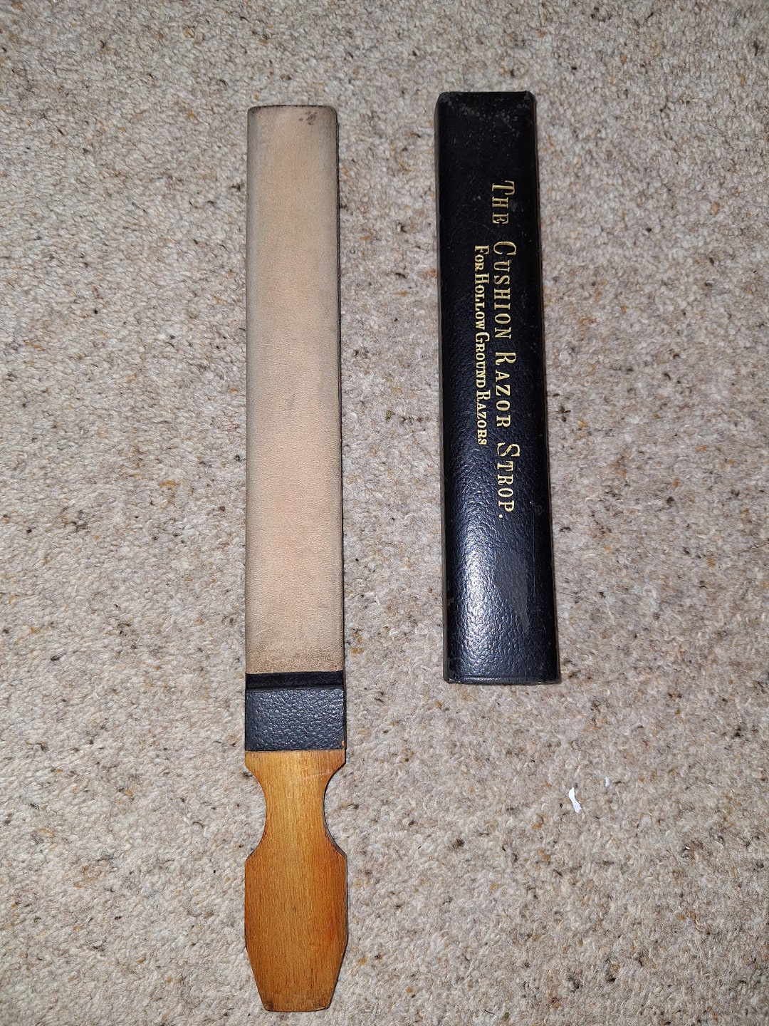 Vintage the Cushion Razor Strop for Hollow Ground Razors - Barbering - Etsy
