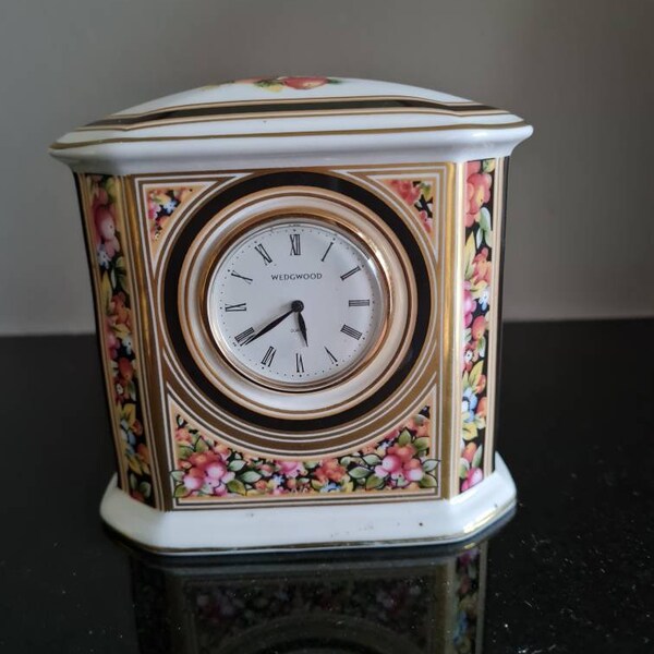 Wedgwood Bone China Clock Etsy