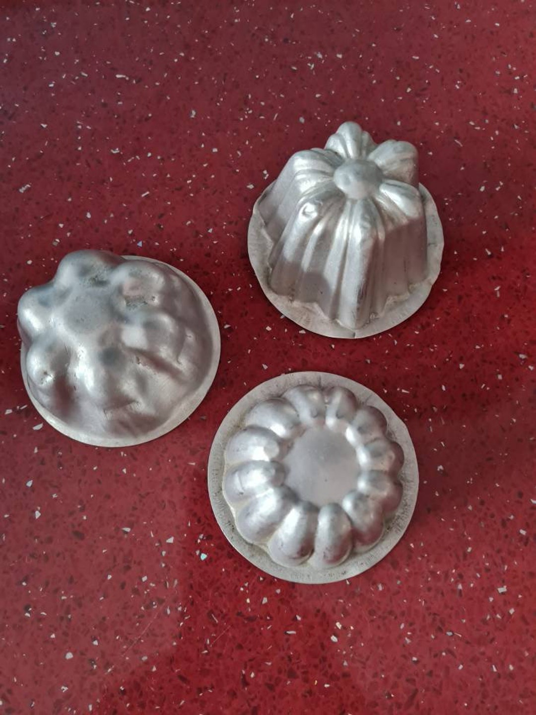 Three Vintage Aluminium Jelly Moulds Etsy UK