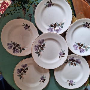 SALE ! six Harleigh bone china side plates