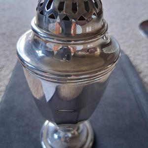 vintage silver plate sugar shaker