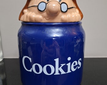 Wade England Lyons Tetley Tea The Gaffer Ceramic Novelty Cookie Biscuit Jar 1994