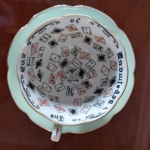 SALDI! Tazza da tè vintage Tassology Fortune Telling - Fairylite duo
