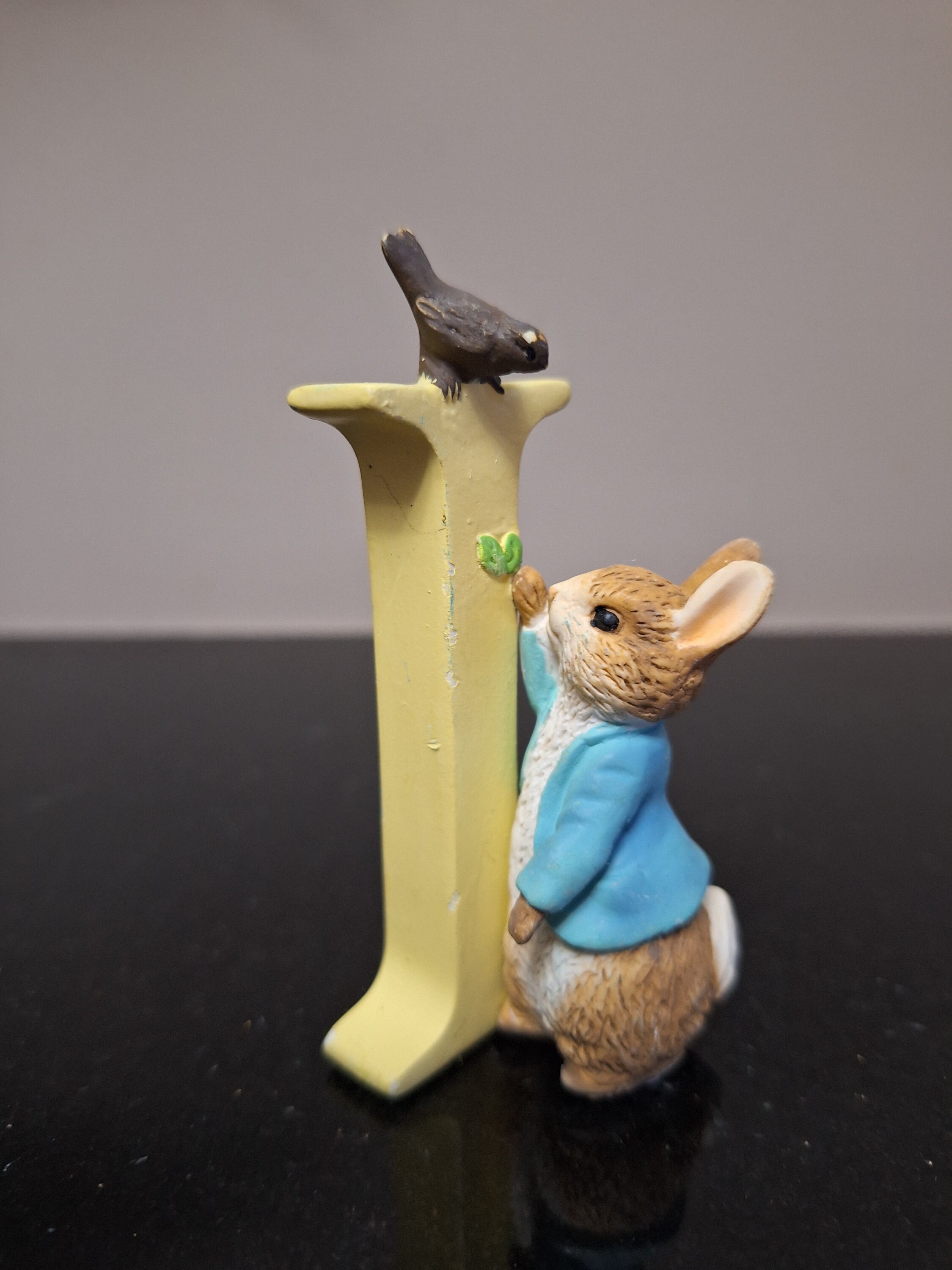 Enesco Peter Rabbit Alphabet Figurine Letter 'I' - Etsy