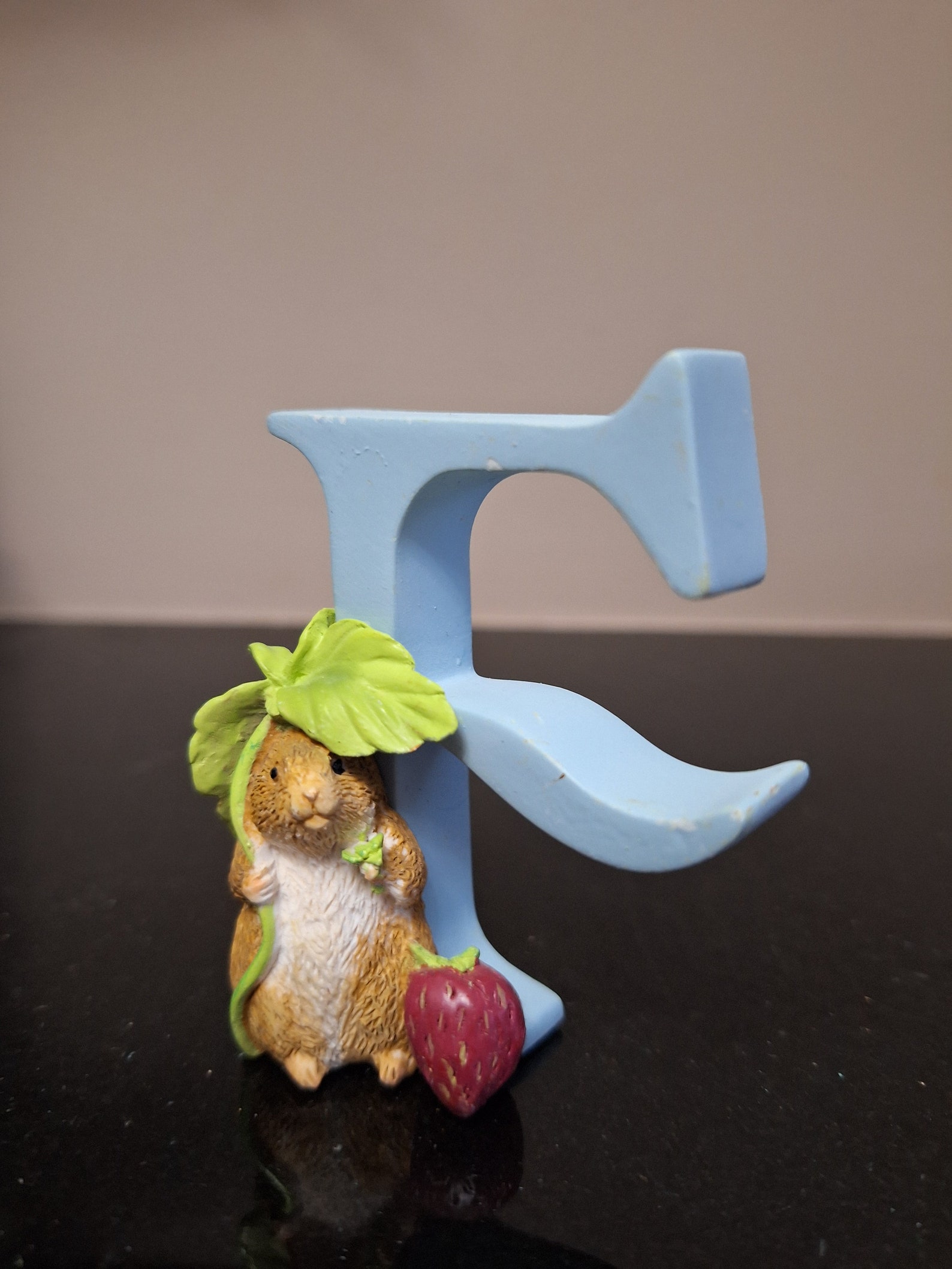 Enesco Peter Rabbit / Timmy Willie Alphabet Figurine Letter 'F' - Etsy