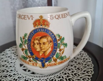 Royal Mug / Cup the Coronation of King George VI and Queen Elizabeth ...