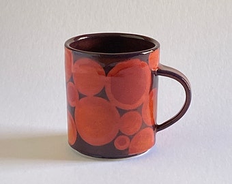 Mug Red and Purple Handmade Pottery Mug Stoneware Ceramic Fun Coffee Cup Modern Design Coffee Lover Gift