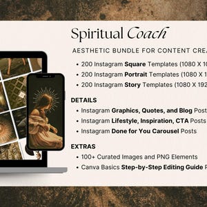 Elevate your brand with celestial elegance! This bundle of 200 templates combines mystical vibes and antique charm for spellbinding Instagram posts, stories, and more.