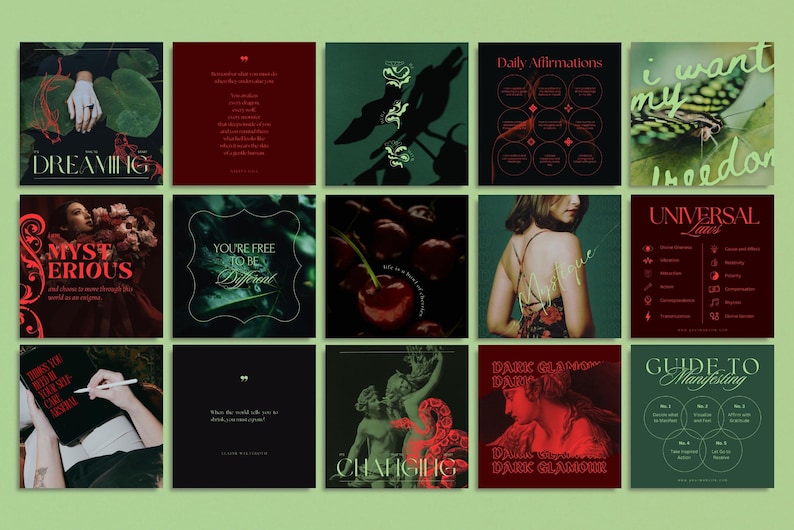 Transform your Instagram with dark romantic designs that exude mystery and allure.