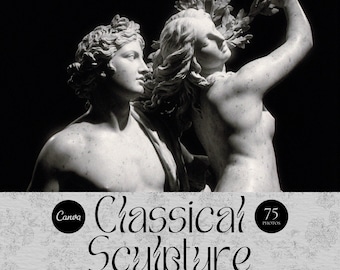 Colección de fotografías de esculturas clásicas, estatuas de bellas artes, mitología romana y griega, antigüedad, esculturas de mármol, fantasía oscura, academia oscura