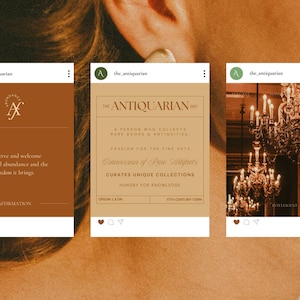 Channel refined elegance with The Antiquarian! This template bundle celebrates old-money luxury and French Cadre Noir equestrian style—perfect for busy content creators who demand both beauty and functionality.