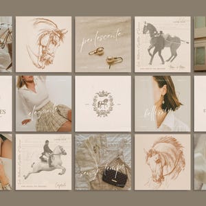 Busy content creators, meet your secret weapon: The Antiquarian. With designs inspired by vintage libraries and dressage elegance, these templates make it easy to post chic, scroll-stopping content every time.