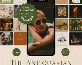 Old Money Aesthetic Instagram Templates, Equestrian Aesthetic, Academia, Luxury Branding, Luxe Instagram, Social Media Bundle, Haute Couture