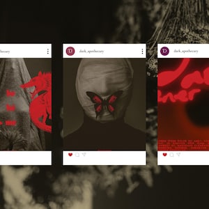 Evoking the haunted charm of forgotten potions and pressed herbs, this dark aesthetic Canva bundle includes over 235 templates in story, square, and portrait format—ideal for fantasy authors, dark brands, and mystical creators.
