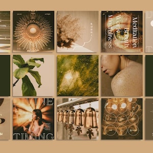 Craft campaigns that enchant with celestial gold accents and spiritual motifs. This bundle’s 200 templates are your key to captivating, luxurious visuals.