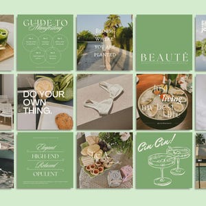 Whether you're posting quotes or promoting services, The Antiquarian has 300 designs tailored to elevate your feed. Classic, elegant, and versatile, it’s the ultimate Canva bundle for the sophisticated creator.