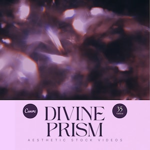 Divine Prism Aesthetic Video Bundle, Ethereal Light Leaks, Amethyst gebrochenes Licht, Kristallheilung TikTok, Instagram Reels, YouTube Shorts