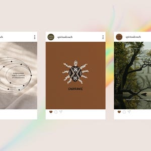 Spiritual Coach, Life Coach, Holistic Coach, Lightworker, Inner Work, Energy Healer, Mystical Coach, Instagram Templates, Canva Social Media image 7