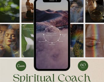 Spiritual Coach Faceless Marketing Reels, Holistic Health and Wellness Reels, Canva Instagram Reels Template, Light Worker Reels, Life Coach